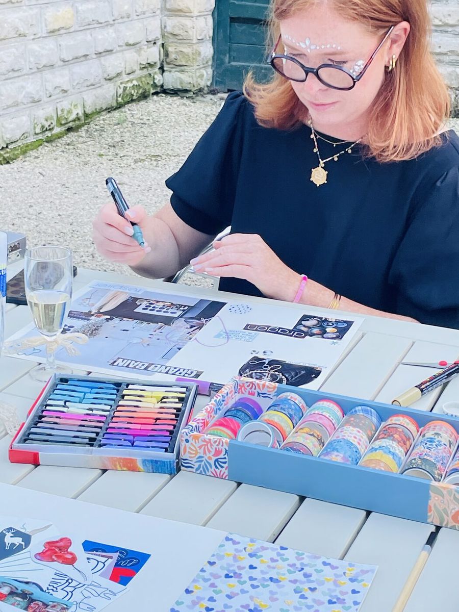 Pastels et peinture